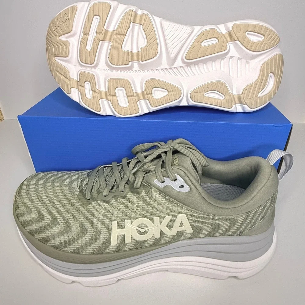 Hoka Gaviota 5 Men's Size 11.5D Olive Green Athletic Running Shoes NEW - Picture 3 of 5